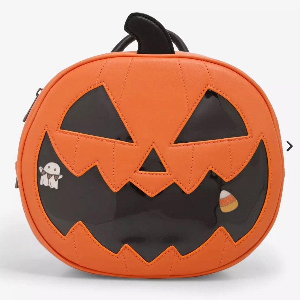 Bioworld Pumpkin Figural Pin Collector Backpack